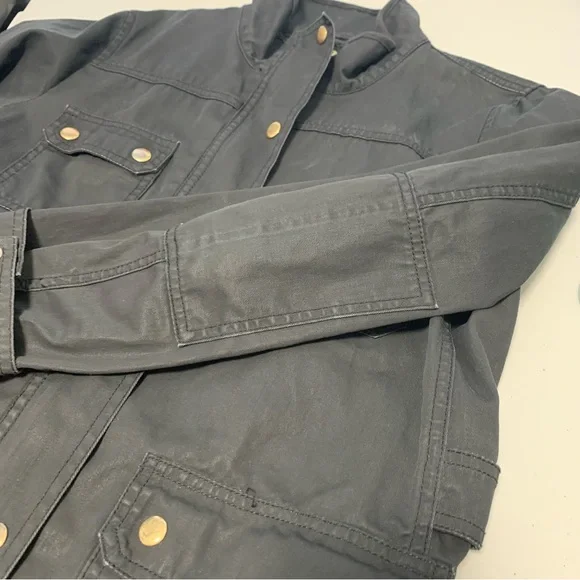 J Crew Relaxed Boyfriend Field Jacket Olive L - Picture 2 of 10